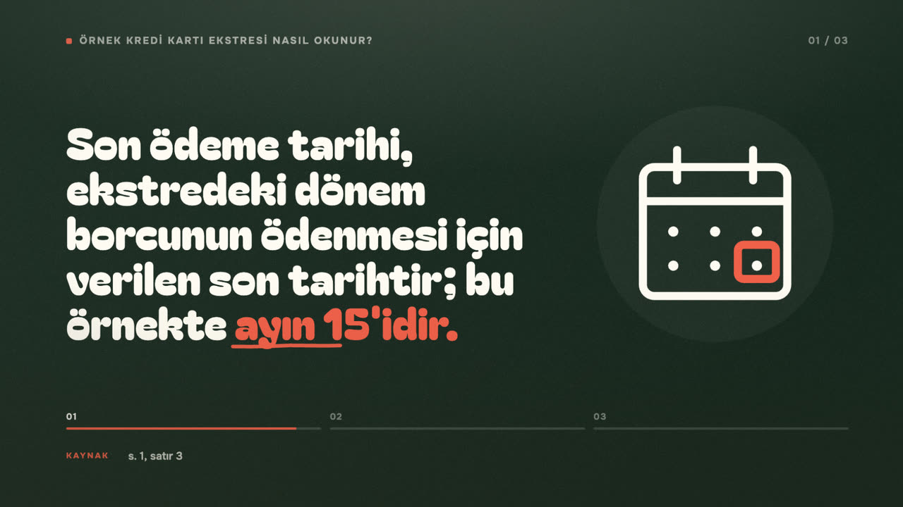 Özet sunum biçiminde vitrin videosundan bir kare
