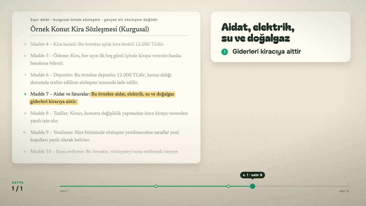 Belge turu biçiminde vitrin videosundan bir kare